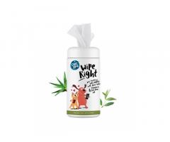 Captain Zack Wipe Right Anti-Bacterial Wet Wipes for Dogs & Cats