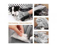 Aufew Magic Pet Grooming Gloves Dog Bathing Scrubber Gloves