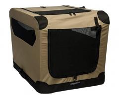 AmazonBasics Portable Folding Soft Dog Travel Crate Kennel