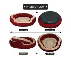Mellifluous Reversible Cat and Dog Dual Color Pet Bed