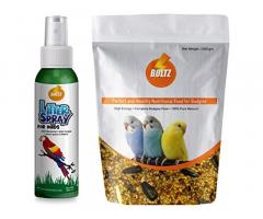 Boltz Antibacterial Bird Litter Spray, Bird Food for Budgies