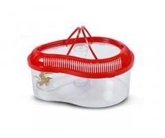 Foodie Puppies Turtle House Reptile Carrier with Cover and Handle