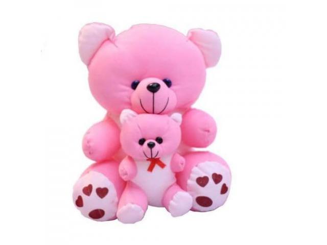 Pink Mother with Child Teddy Bears for Kids - 1/1