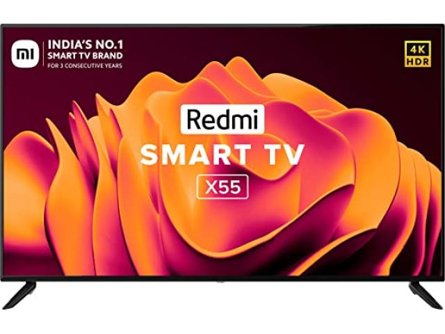 Redmi 55 inches 4K Ultra HD Android Smart LED TV X55|L55M6-RA (2021 Model) - 1/2