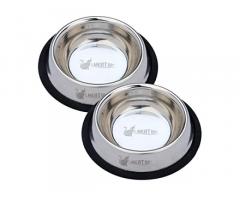 Meat Up Stainless Steel Cat Feeding Bowl (Buy 1 Get 1 Free) - 1