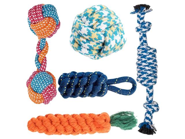 Dog Chew Toys, Puppy Teething Toys - 1/2