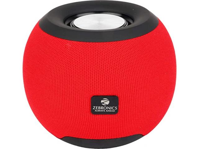 ZEBRONICS Zeb-Bellow 40 Wireless Bluetooth v5.0 Fabric Finish 8W Portable Speaker - 1/3