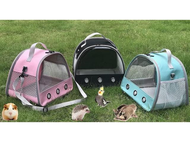 LAIRIES Small Animal Carrier for Hamster and Rats, Pet Travel Carrier for Small Animal - 2/2