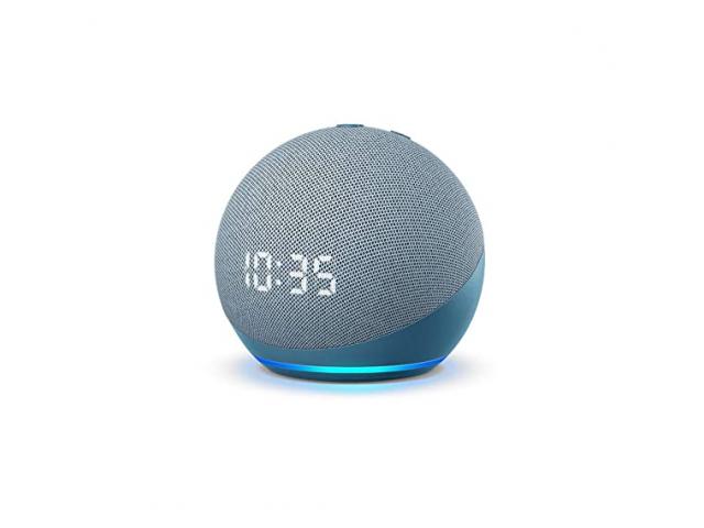 Echo Dot (4th Gen, 2020 release) with clock Next generation smart speaker - 1/2
