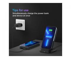 Spigen 10000mAh 3 in 1 Wireless Charging Power Bank with USB-A | USB-C 20W Fast Charging