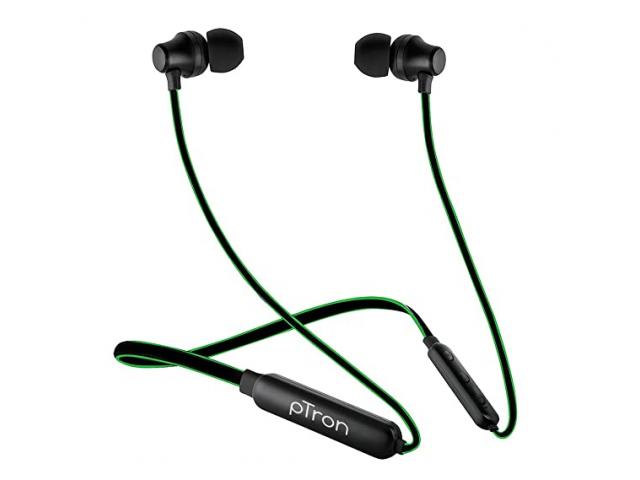 Ptron Tangent Lite Bluetooth 5.0 Wireless Headphones Neckband - 2/2