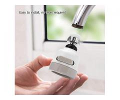 OINOZ Flexible Kitchen Tap Head Movable Sink Faucet 360° Rotatable ABS Sprayer Removable - 2