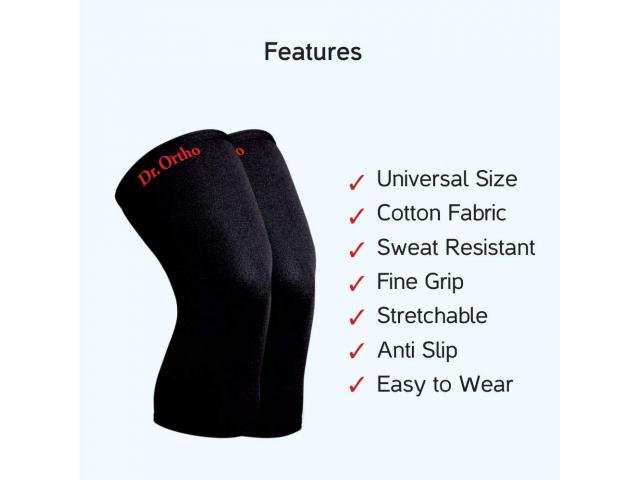 Dr Ortho Knee Cap (Universal Size Knee Cap for Knee Support, Gym) - 2/3