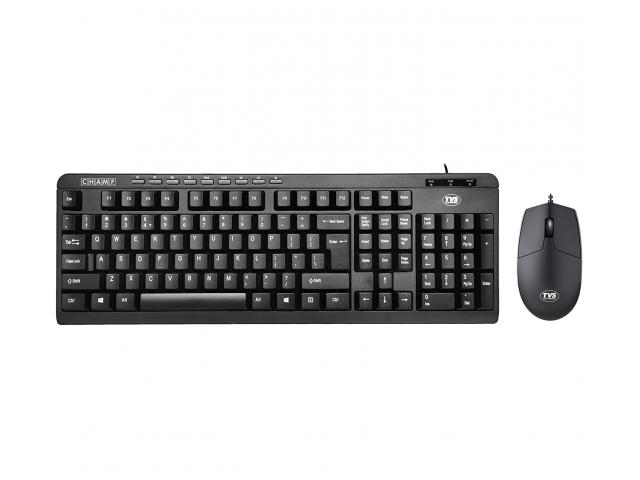 TVS Electronics Champ Executive Multimedia Combo Wired Keyboard, Mouse - 1/1