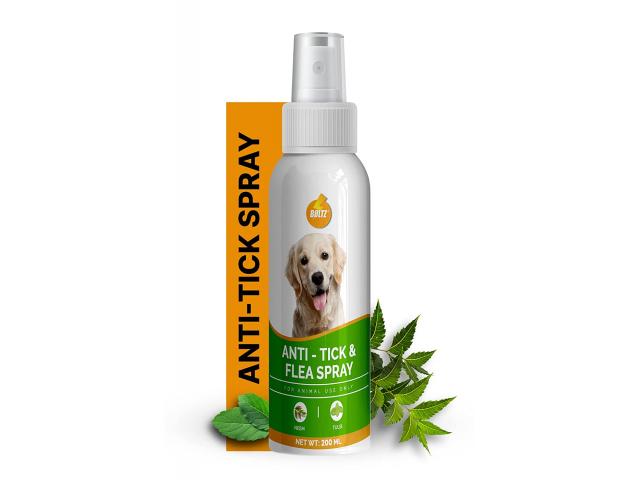 Boltz Dogs and Cats Anti Tick & Flea Spray| Organic Natural Neem & Tulsi - 1/2