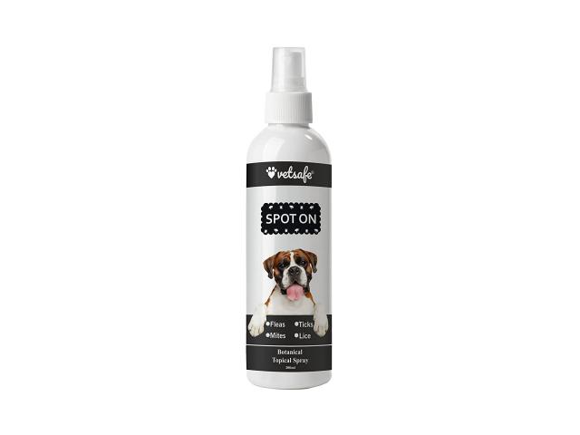 VetSafe Spot ON Spray for Dogs, Flea and Tick Control, Botanical Topical Spray - 1/1