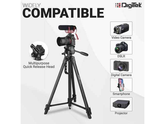 Digitek DTR 550 LW 67 Inch Tripod For DSLR, Camera, Mobile - 2/2