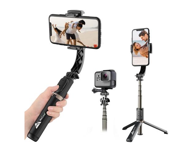 WeCool G1 1-Axis Gimbal Stabilizer with Wireless Remote, Bluetooth Selfie Stick and Tripod - 1/1