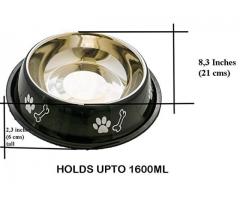 Sage Square Dog Stainless Steel Bowl for Pets, Dogs, Puppy, Cat, Kittens