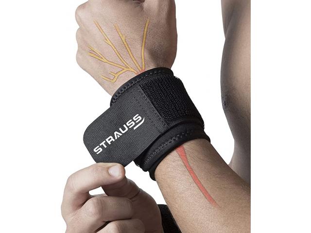 Strauss Wrist Support Brace Wrist Strap Sport Wrist Wrap for Wrist Pain Relief - 1/2