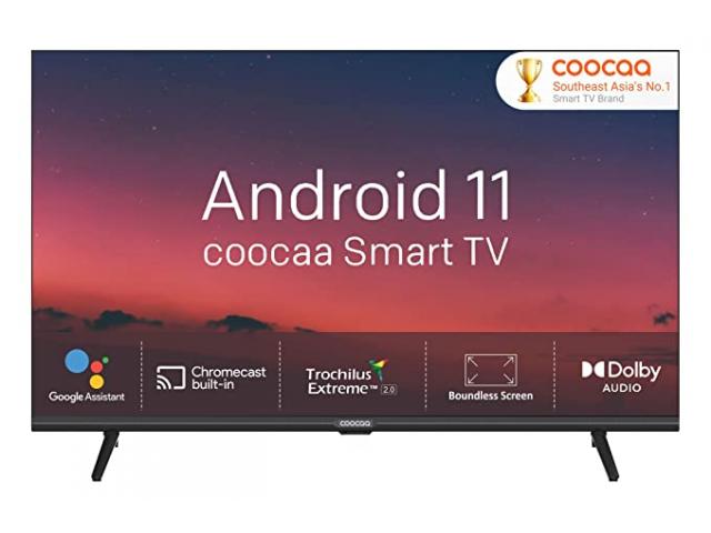Coocaa 32 inch 32S7G Frameless Series HD Ready Smart Certified Android IPS LED TV  - 1/2