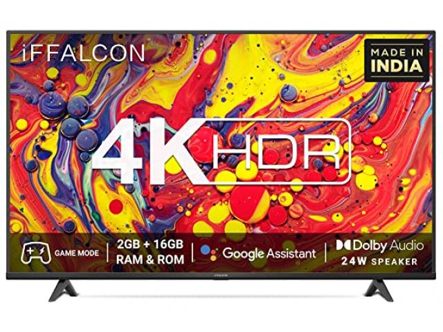 iFFALCON 43U61 43 inches 108 cm 4K Ultra HD Certified Android Smart LED TV  - 1/2
