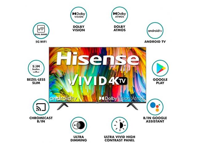 Hisense 43A6GE 43 inches 108 cm 4K Ultra HD Smart Certified Android LED TV  - 2/2