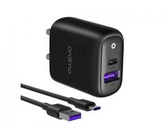 Oraimo 22.5W USB C Wall Charger 2 Port 18W Fast Charger