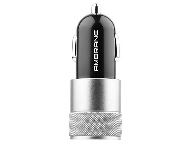 Ambrane 2.4A Dual Port ACC-74-M Car Charger for All Smartphones  - 1/1