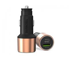 Duracell 38W Fast Car Charger Adapter with Dual Output - 1