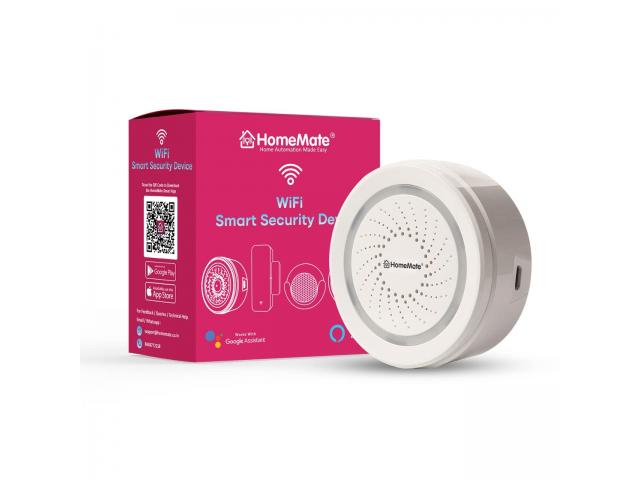 HomeMate Wifi Smart Alarm Siren for Alexa, Google Home and IFTTT - 1/1
