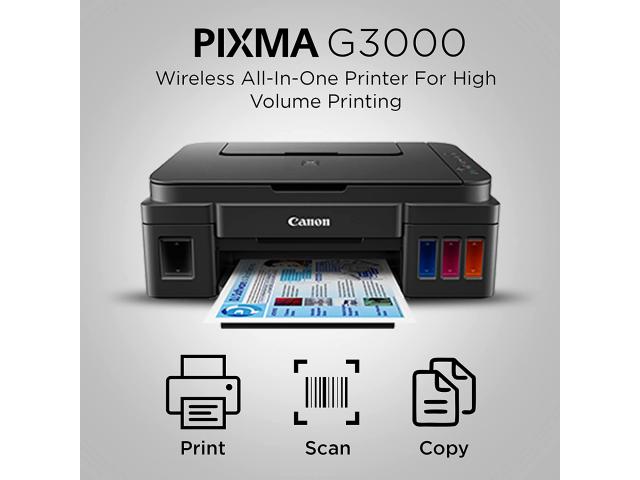 Canon PIXMA G3000 All-in-One WiFi Ink Tank Colour Printer - 2/2