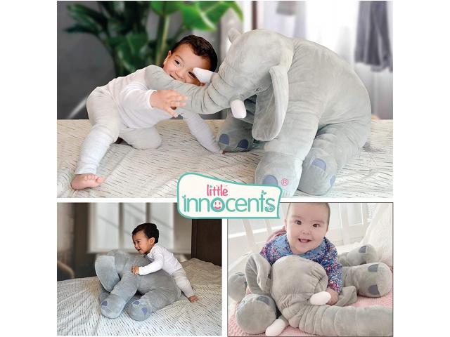 Little Innocents Big Size Fibre Filled Stuffed Animal Elephant Soft Toy for Baby - 3/3